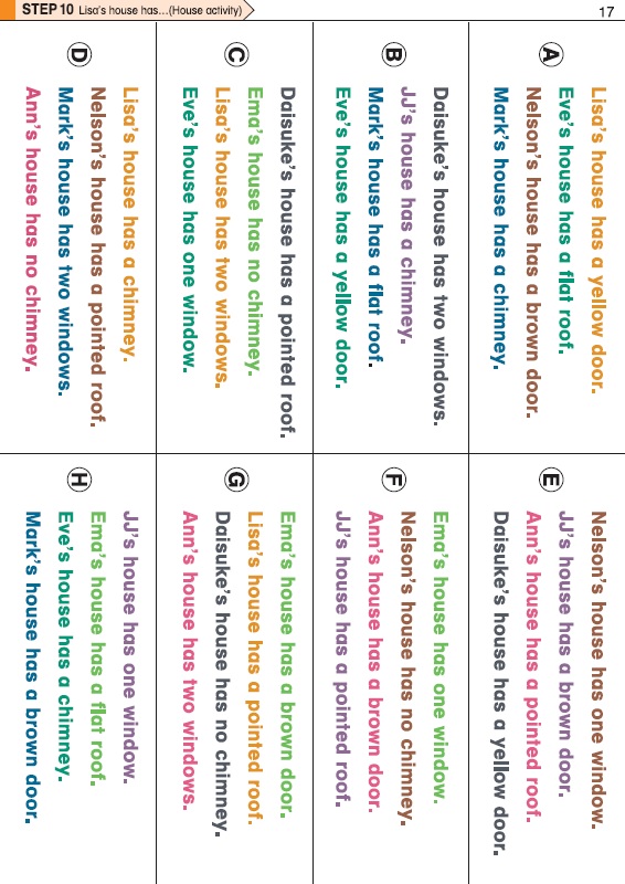 Activity Card Sheets 10
