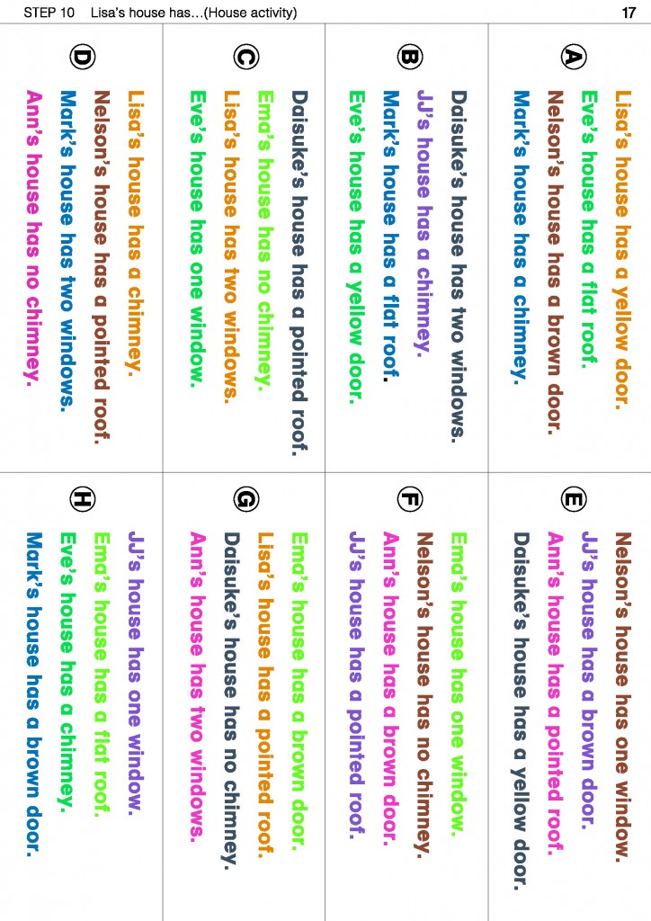 Activity Card Sheets 10