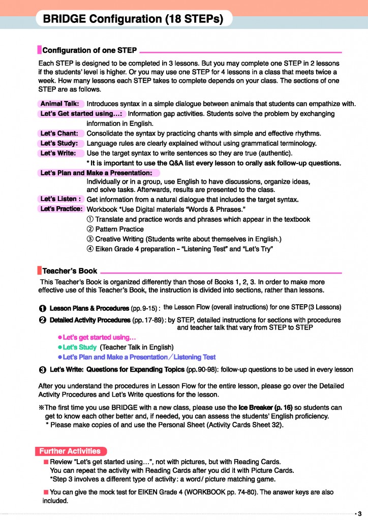 TM step configuration